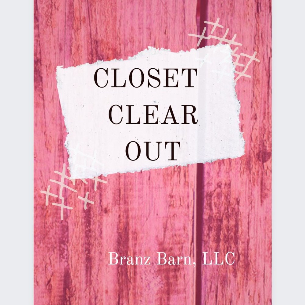 Closet Clear Out Day!! 10% Discount and $4.99 Shipping on Select Items!!